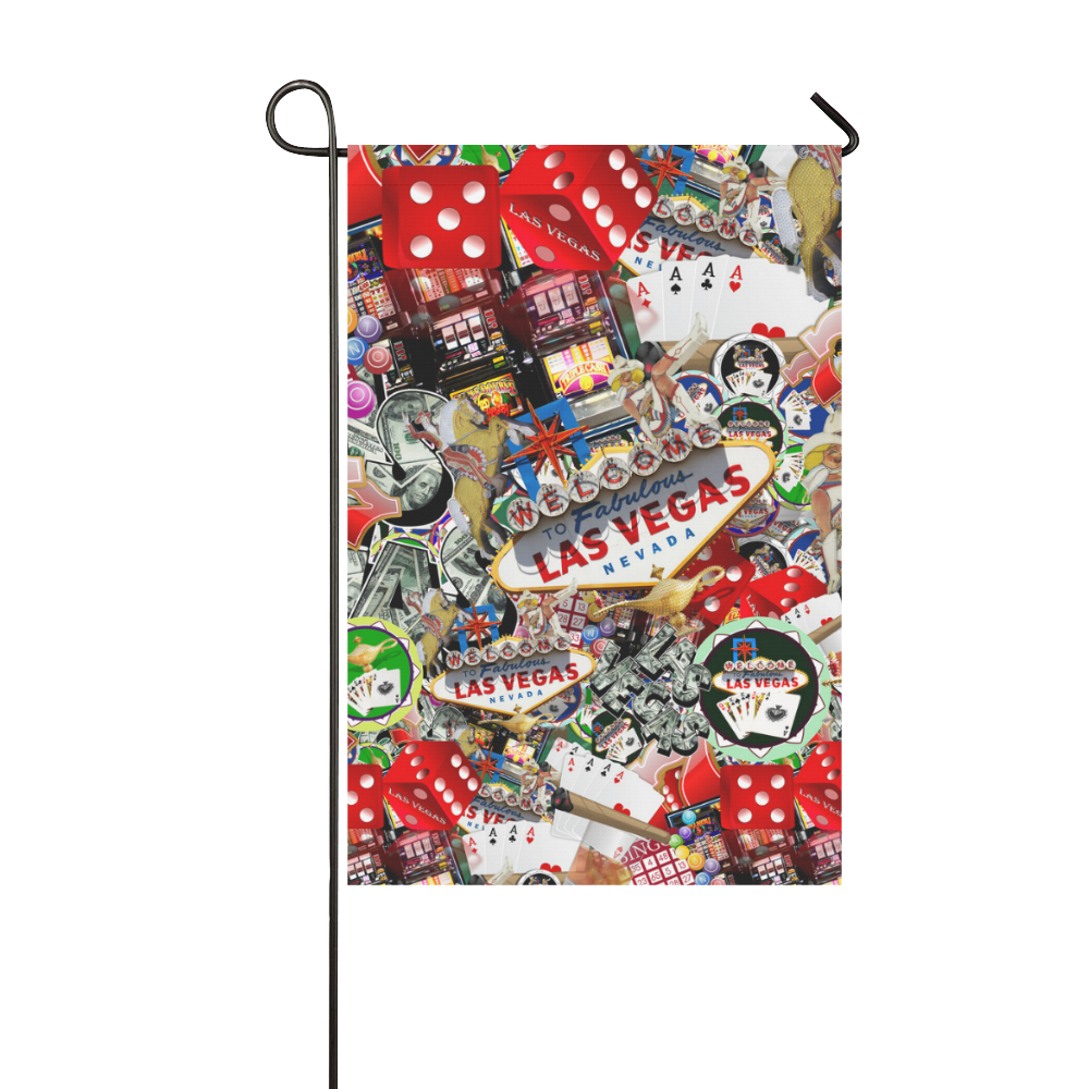 Las Vegas Icons - Gamblers Delight Garden Flag 12‘’x18‘’（Without Flagpole）