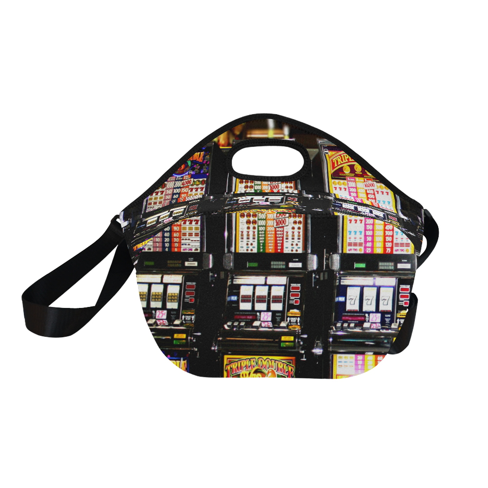 Lucky Slot Machines - Dream Machines Neoprene Lunch Bag/Large (Model 1669)