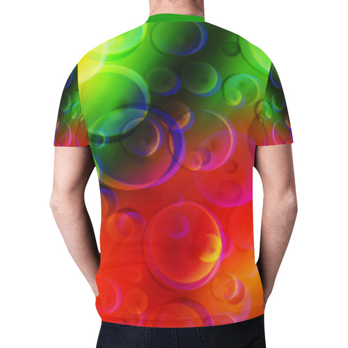 Bubbly New All Over Print T-shirt for Men (Model T45)
