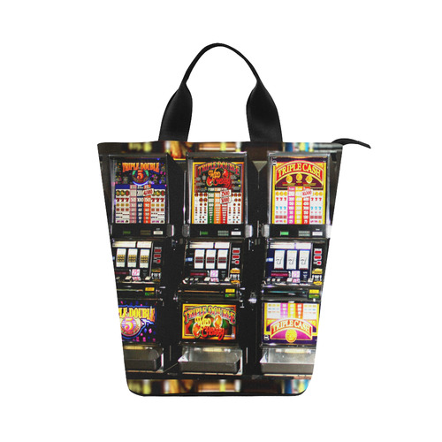 Lucky Slot Machines - Dream Machines Nylon Lunch Tote Bag (Model 1670)