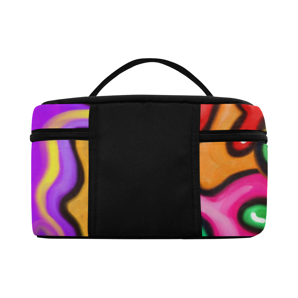 Vibrant Abstract Paint Splats Lunch Bag/Large (Model 1658)