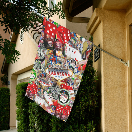 Las Vegas Icons - Gamblers Delight Garden Flag 28''x40'' （Without Flagpole）