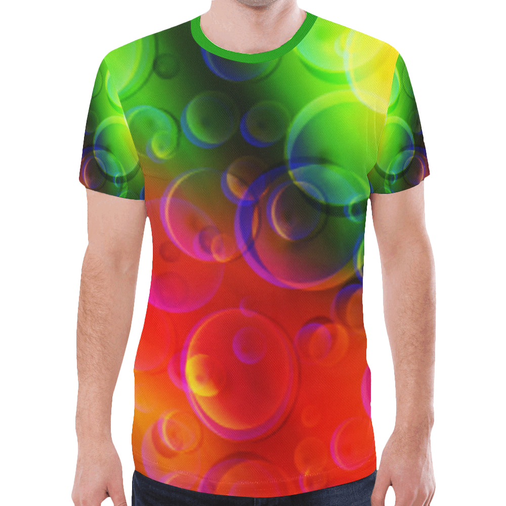 Bubbly New All Over Print T-shirt for Men (Model T45)