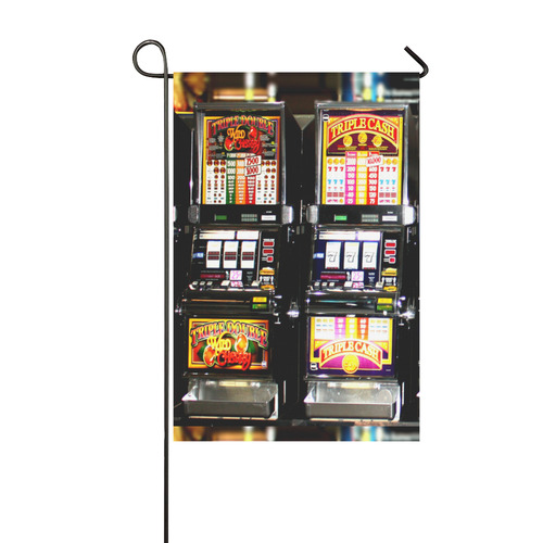 Lucky Slot Machines - Dream Machines Garden Flag 12‘’x18‘’（Without Flagpole）
