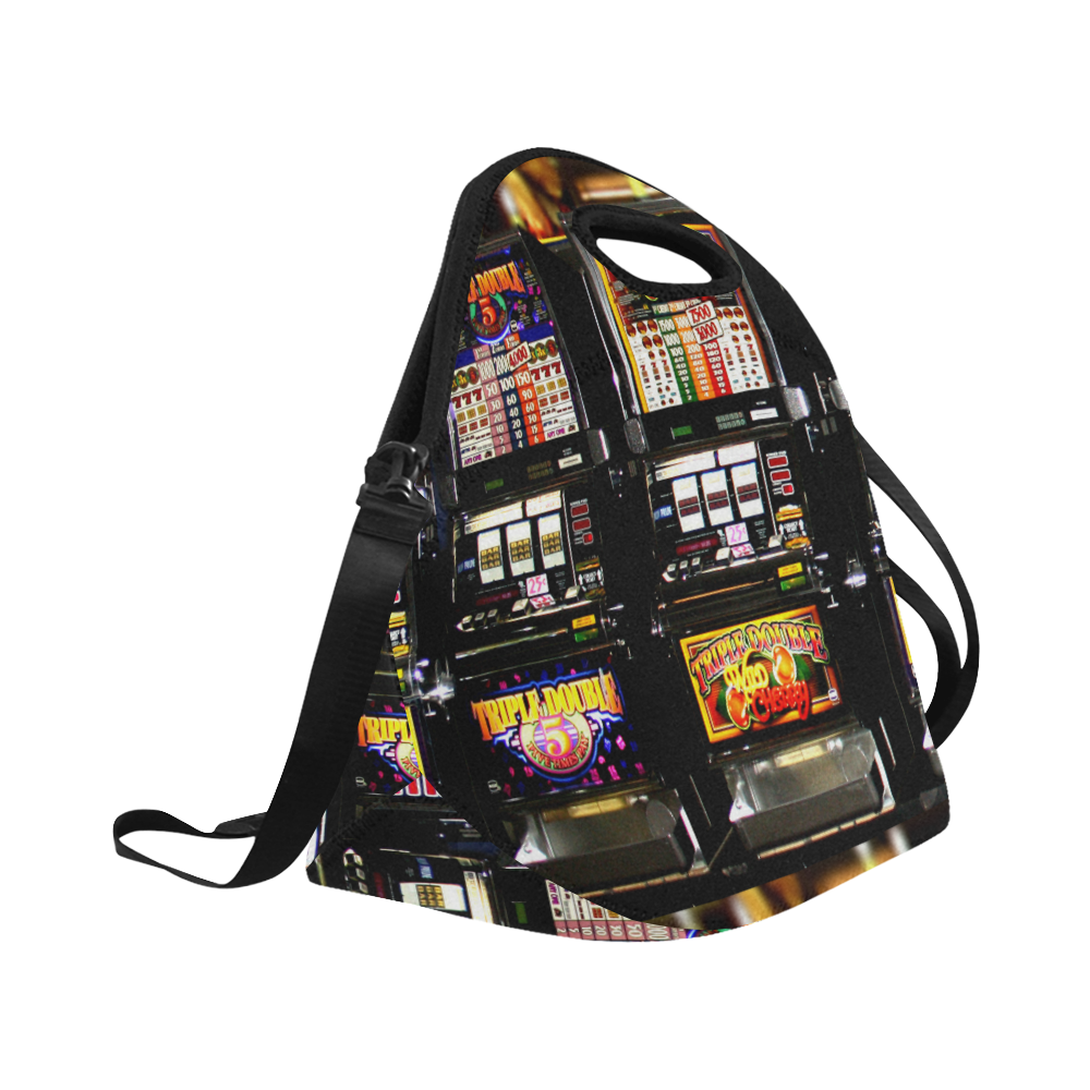 Lucky Slot Machines - Dream Machines Neoprene Lunch Bag/Large (Model 1669)