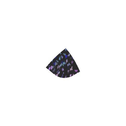 Blue and Pink Triangles on Black Custom Bikini Swimsuit (Model S01)