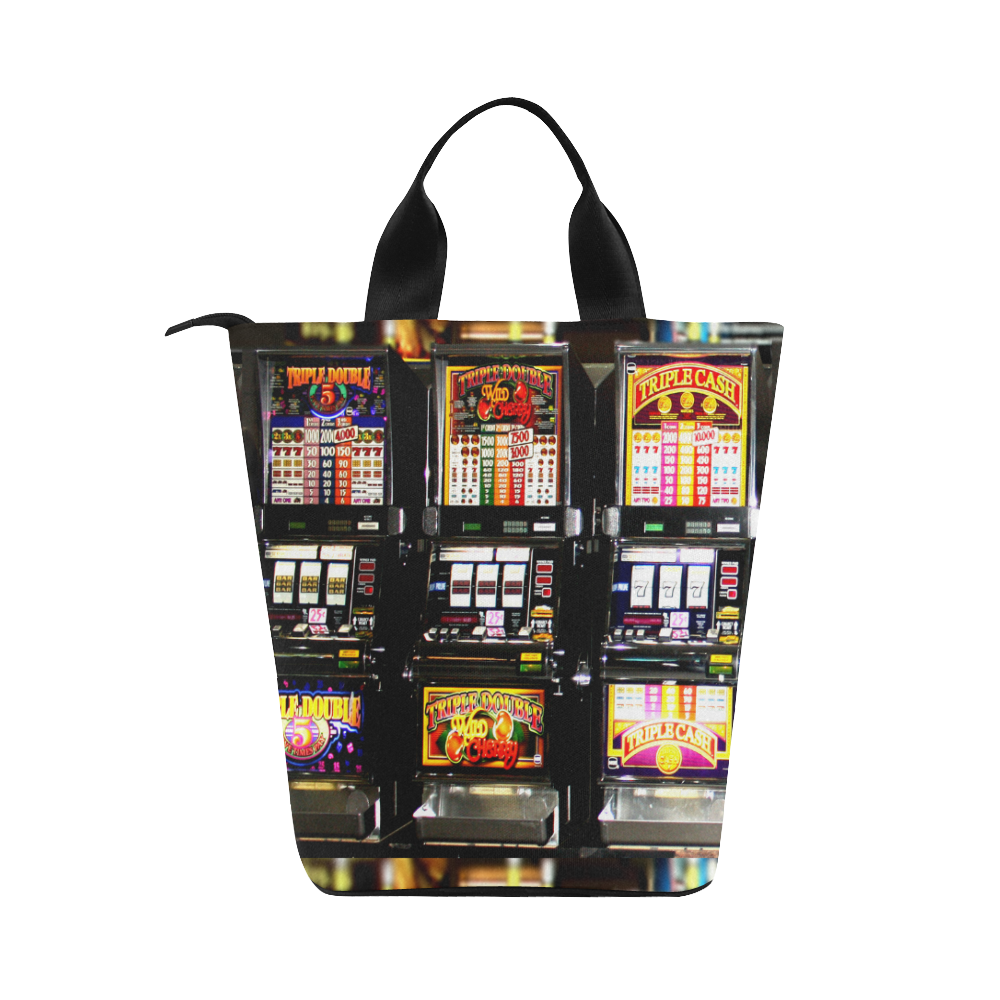 Lucky Slot Machines - Dream Machines Nylon Lunch Tote Bag (Model 1670)