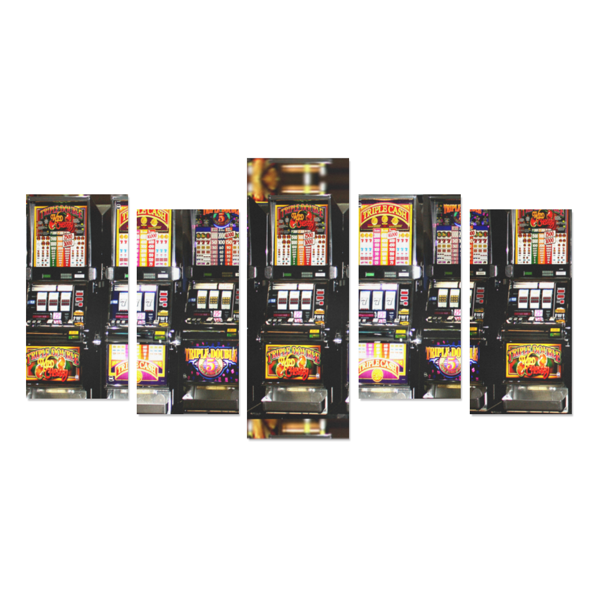 Lucky Slot Machines - Dream Machines Canvas Print Sets E (No Frame)