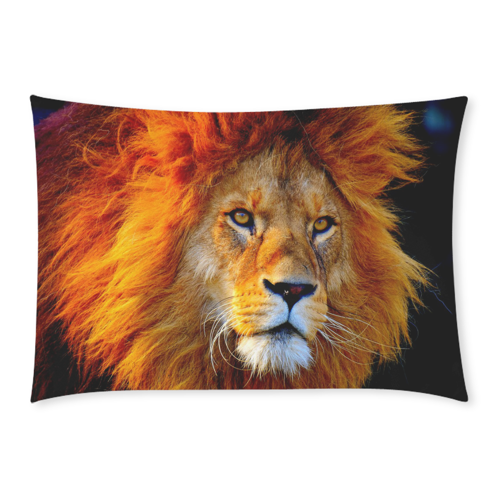 LION Custom Rectangle Pillow Case 20x30 (One Side)