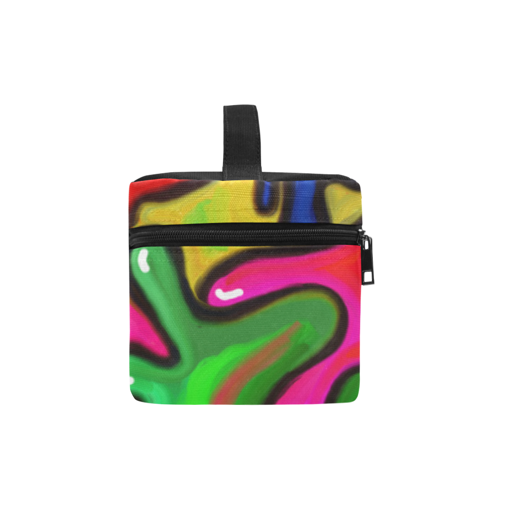 Vibrant Abstract Paint Splats Lunch Bag/Large (Model 1658)