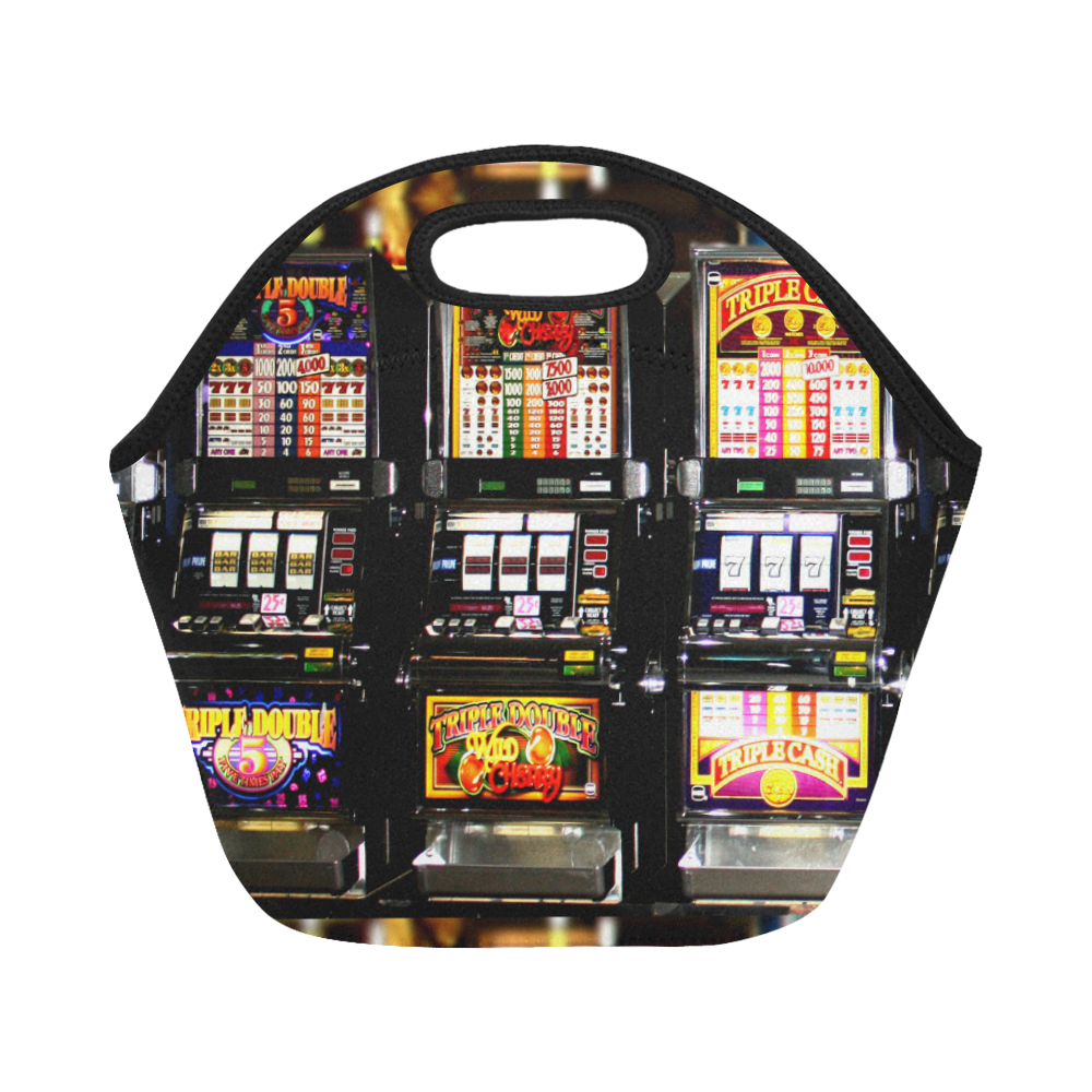 Lucky Slot Machines - Dream Machines Neoprene Lunch Bag/Small (Model 1669)