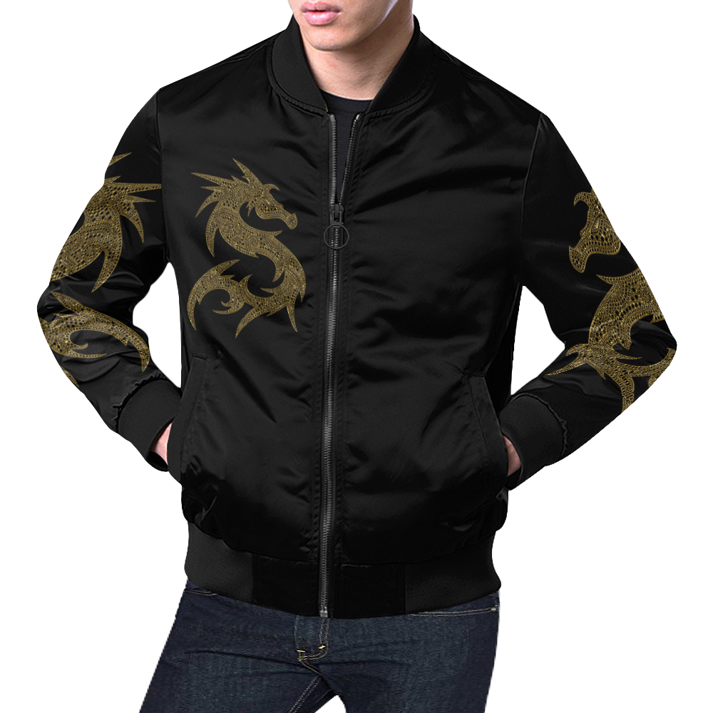 Dragon print bomber clearance jacket