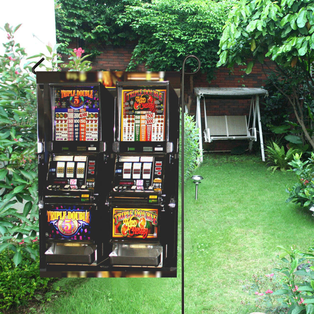 Lucky Slot Machines - Dream Machines Garden Flag 28''x40'' （Without Flagpole）