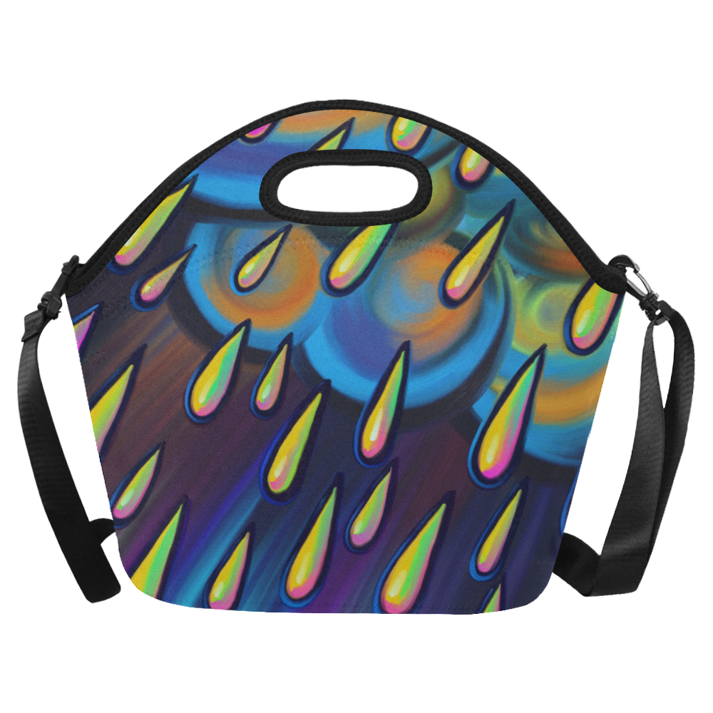 Heavy Rain Cloud Painting Neoprene Lunch Bag/Large (Model 1669)