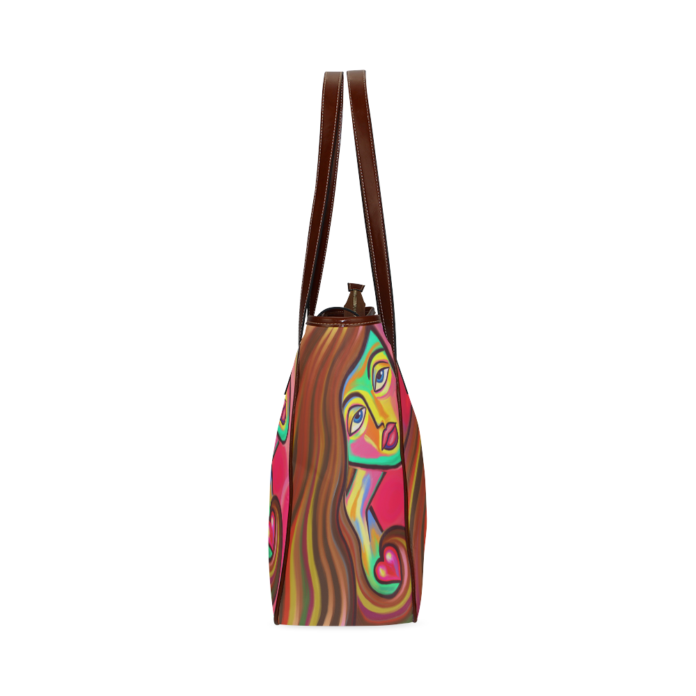 Love is Near Vibrant Portrait Classic Tote Bag (Model 1644)