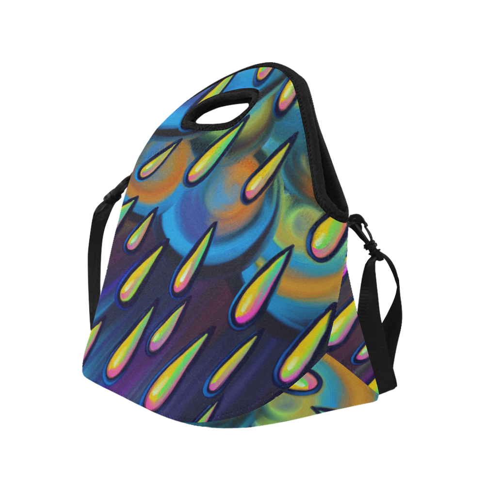 Heavy Rain Cloud Painting Neoprene Lunch Bag/Large (Model 1669)