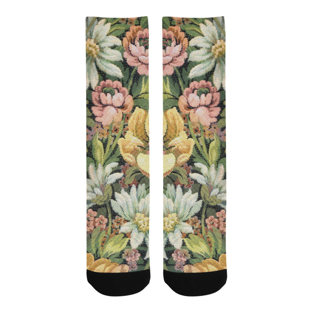 grandma's comfy vintage floral Trouser Socks