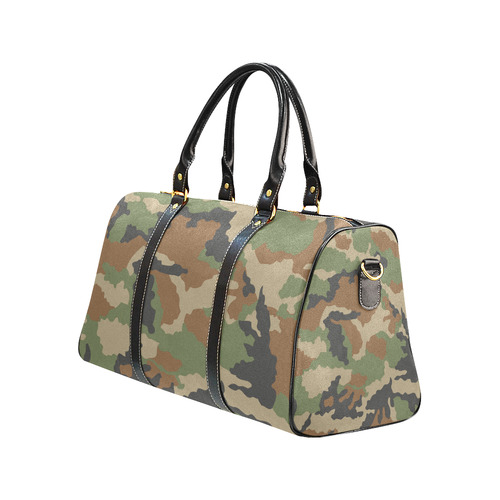 woodland camouflage pattern New Waterproof Travel Bag/Large (Model 1639)