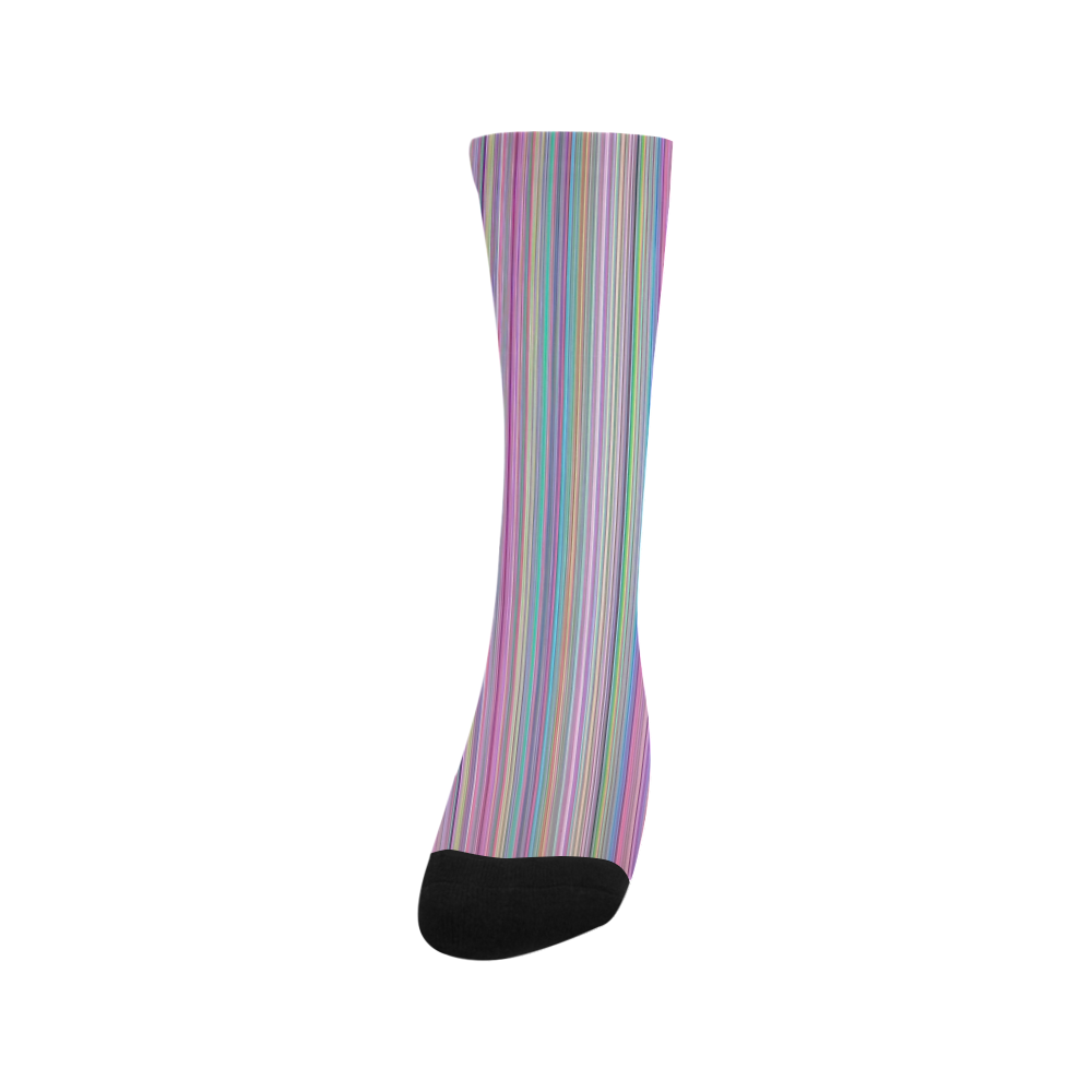 Broken TV screen rainbow Trouser Socks