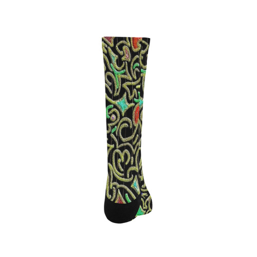 swirl retro abstract doodle Trouser Socks