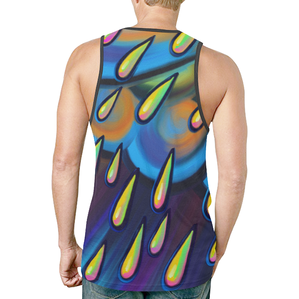 Heavy Rain Cloud Painting New All Over Print Tank Top for Men (Model T46)