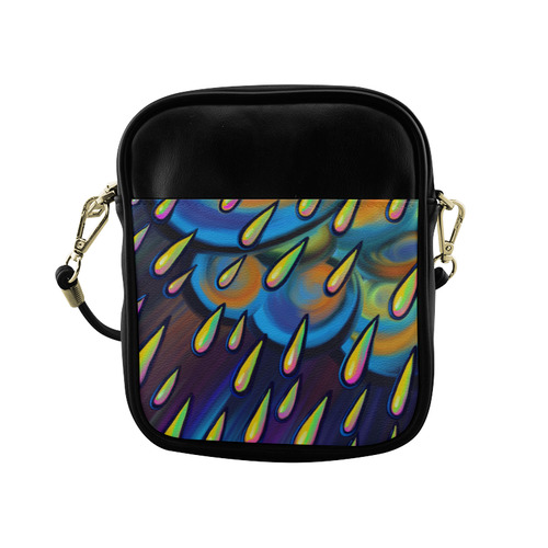 Heavy Rain Cloud Painting Sling Bag (Model 1627)