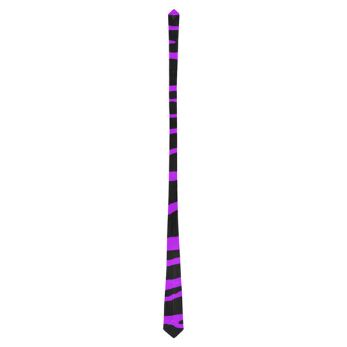 Purple Tiger Stripes Classic Necktie (Two Sides)