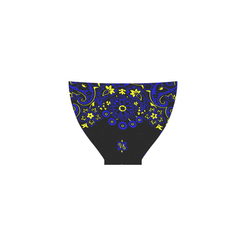 blue yellow bandana Custom Bikini Swimsuit