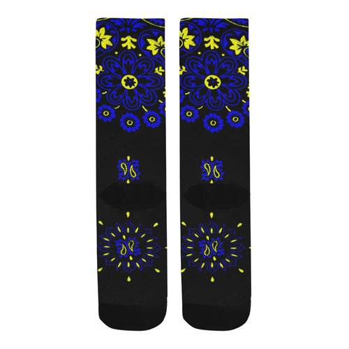 blue yellow bandana 2 Trouser Socks