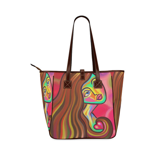 Love is Near Vibrant Portrait Classic Tote Bag (Model 1644)