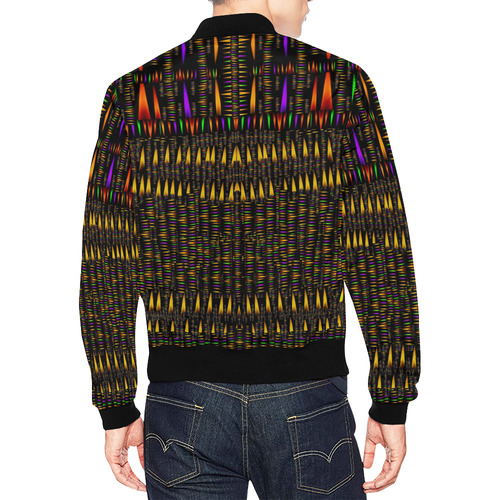 hot as candles and fireworks in warm flames All Over Print Bomber Jacket for Men (Model H19)
