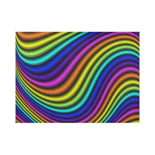 wavy rainbow Placemat 14’’ x 19’’ (Set of 2)