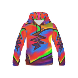 Broken Heart Vibrant Love Painting All Over Print Hoodie for Kid (USA Size) (Model H13)