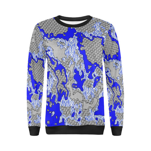 Unique abstract pattern mix 2B by FeelGood All Over Print Crewneck Sweatshirt for Women (Model H18)