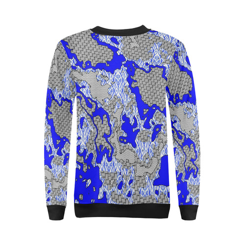 Unique abstract pattern mix 2B by FeelGood All Over Print Crewneck Sweatshirt for Women (Model H18)