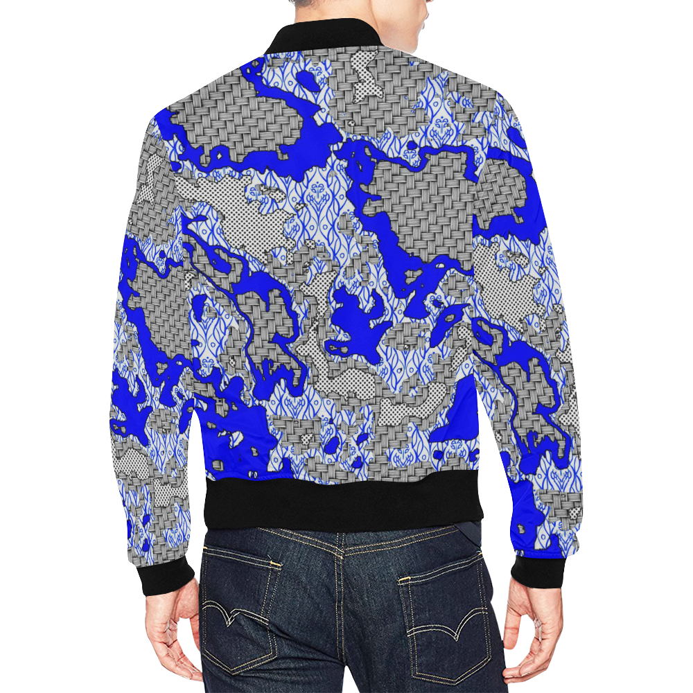 Unique abstract pattern mix 2B by FeelGood All Over Print Bomber Jacket for Men (Model H19)