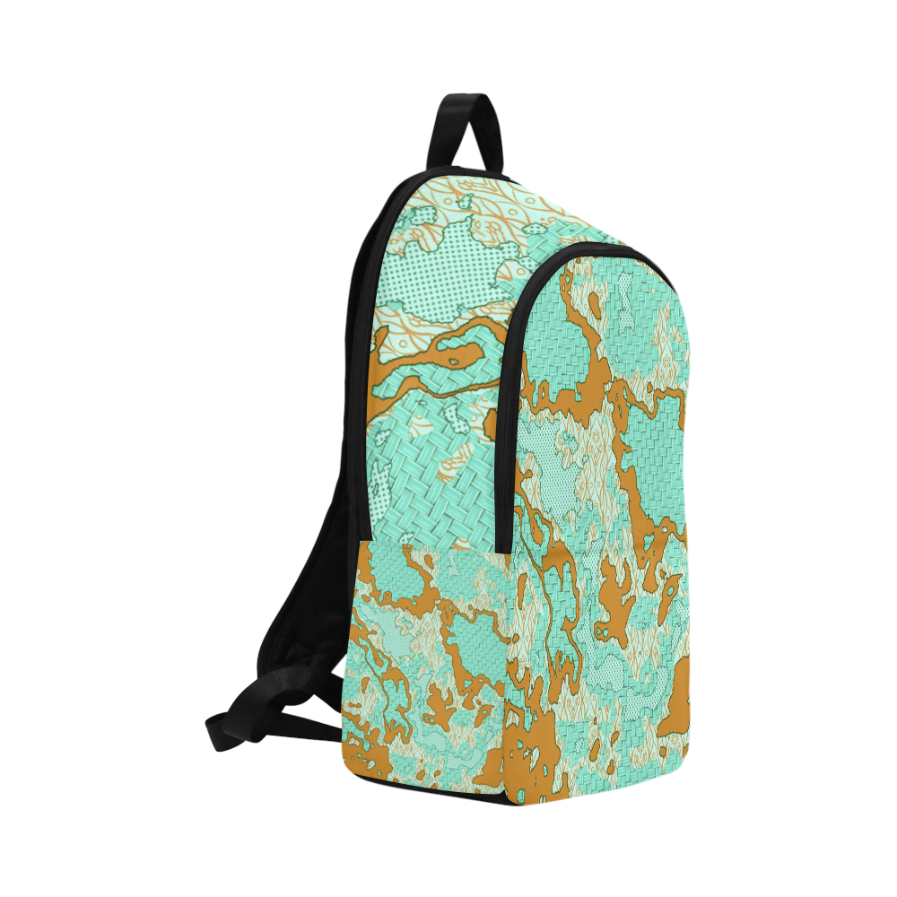 Unique abstract pattern mix 2F by FeelGood Fabric Backpack for Adult (Model 1659)