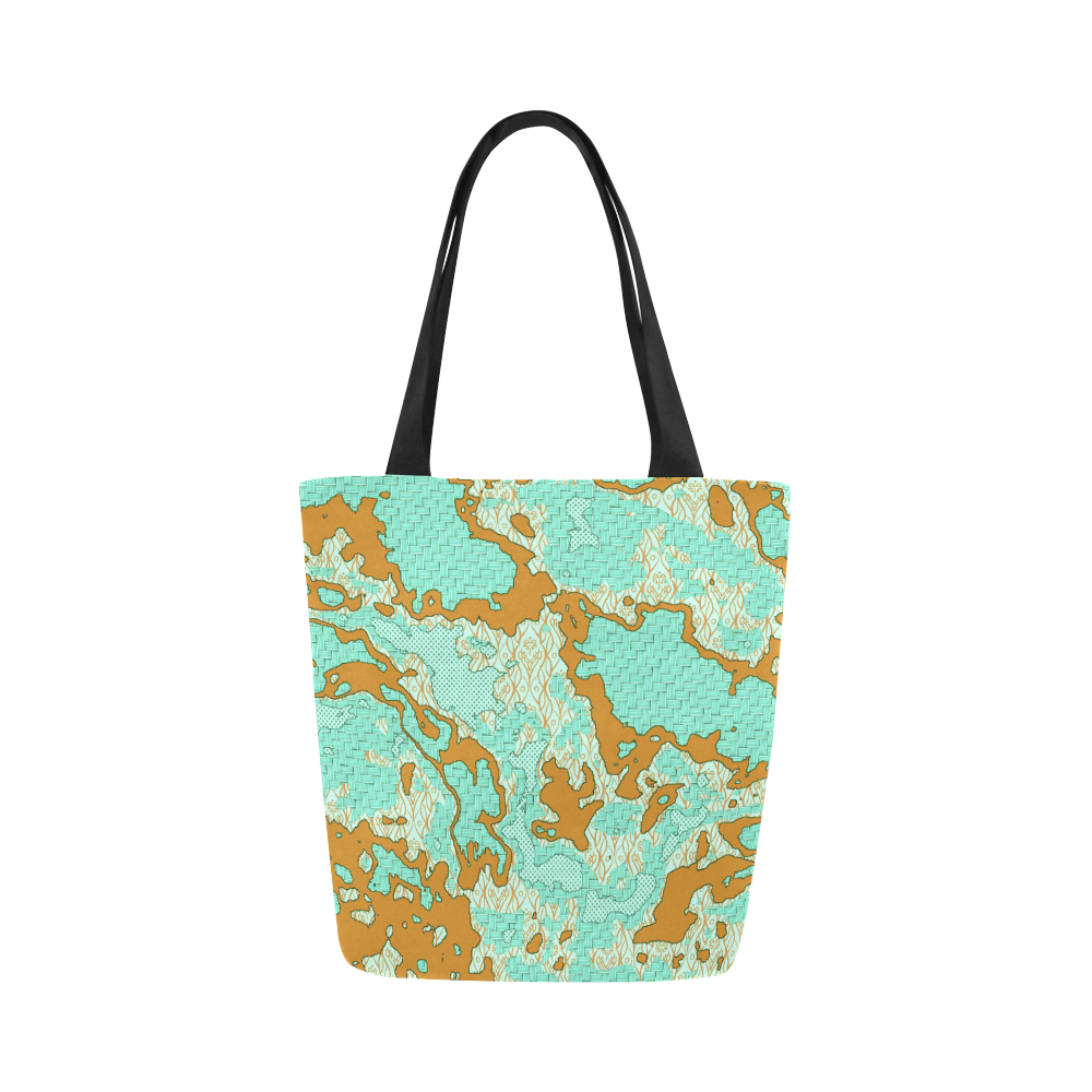 Unique abstract pattern mix 2F by FeelGood Canvas Tote Bag (Model 1657)