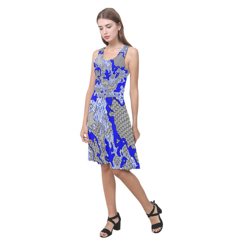 Unique abstract pattern mix 2B by FeelGood Atalanta Casual Sundress(Model D04)