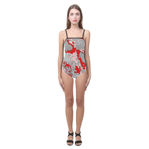 Unique abstract pattern mix 2A by FeelGood Strap Swimsuit ( Model S05)
