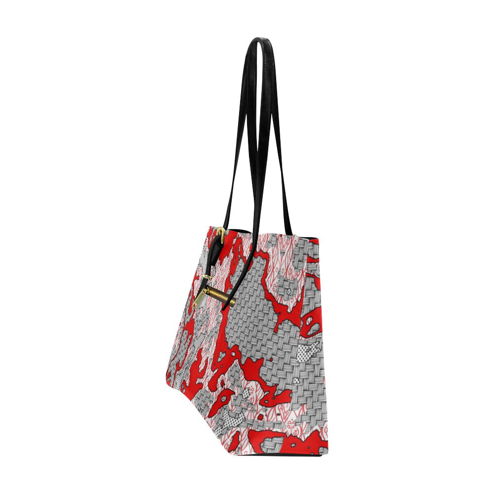 Unique abstract pattern mix 2A by FeelGood Euramerican Tote Bag/Large (Model 1656)