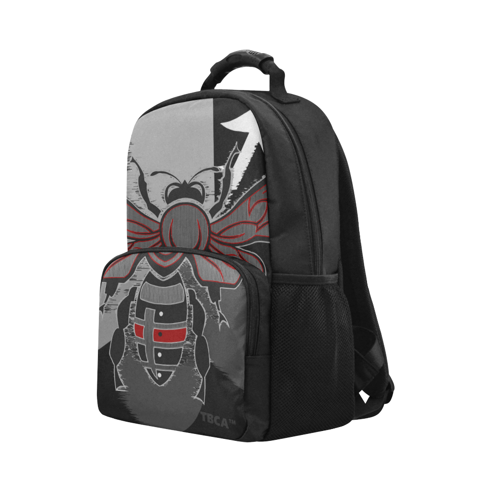 RED TRIM BEE CONCEPT Unisex Laptop Backpack (Model 1663)