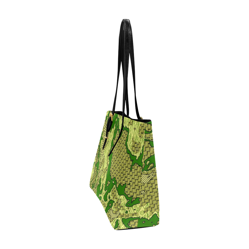 Unique abstract pattern mix 2C by FeelGood Euramerican Tote Bag/Large (Model 1656)