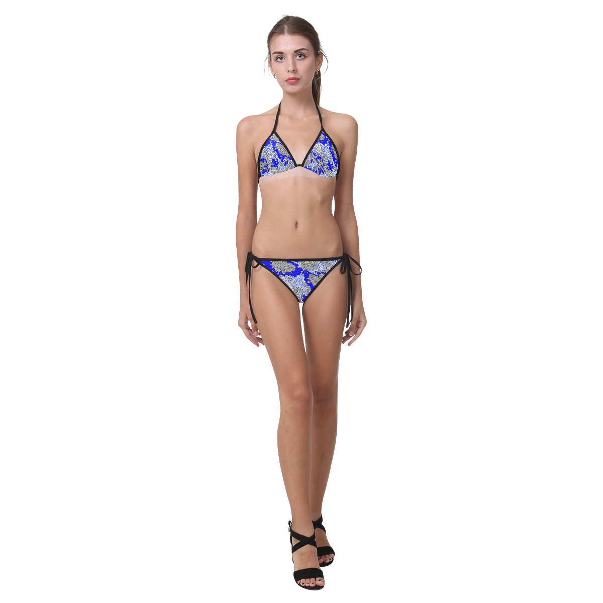 Unique abstract pattern mix 2B by FeelGood Custom Bikini Swimsuit (Model S01)