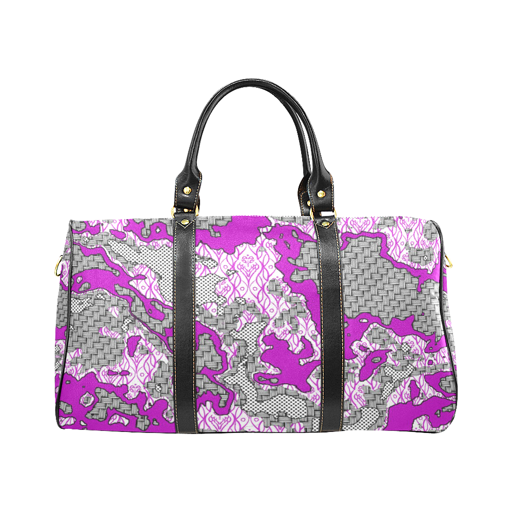 Unique abstract pattern mix 2D by FeelGood New Waterproof Travel Bag/Large (Model 1639)