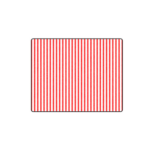 Horizontal Red Candy Stripes Blanket 40"x50"