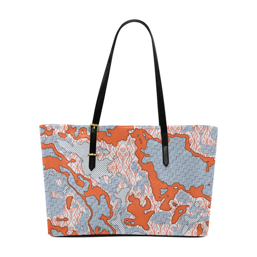 Unique abstract pattern mix 2E by FeelGood Euramerican Tote Bag/Large (Model 1656)