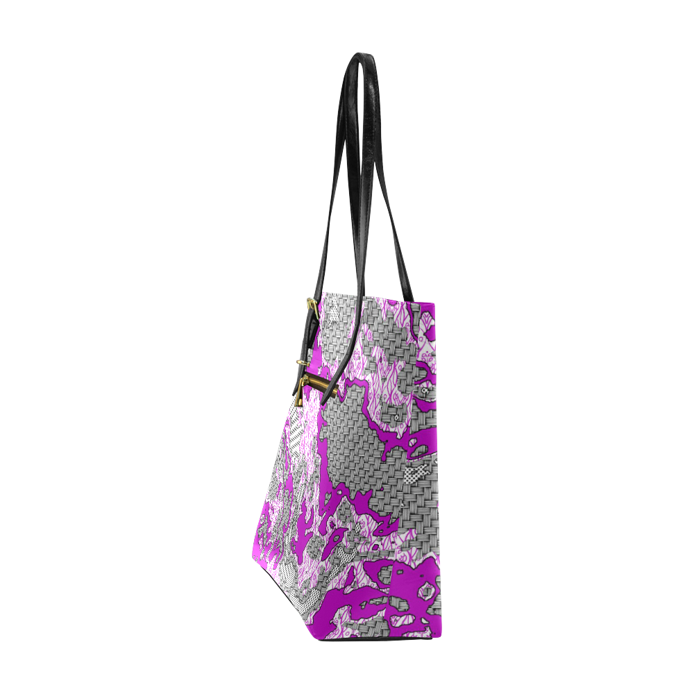 Unique abstract pattern mix 2D by FeelGood Euramerican Tote Bag/Small (Model 1655)