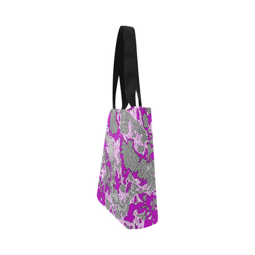Unique abstract pattern mix 2D by FeelGood Canvas Tote Bag (Model 1657)