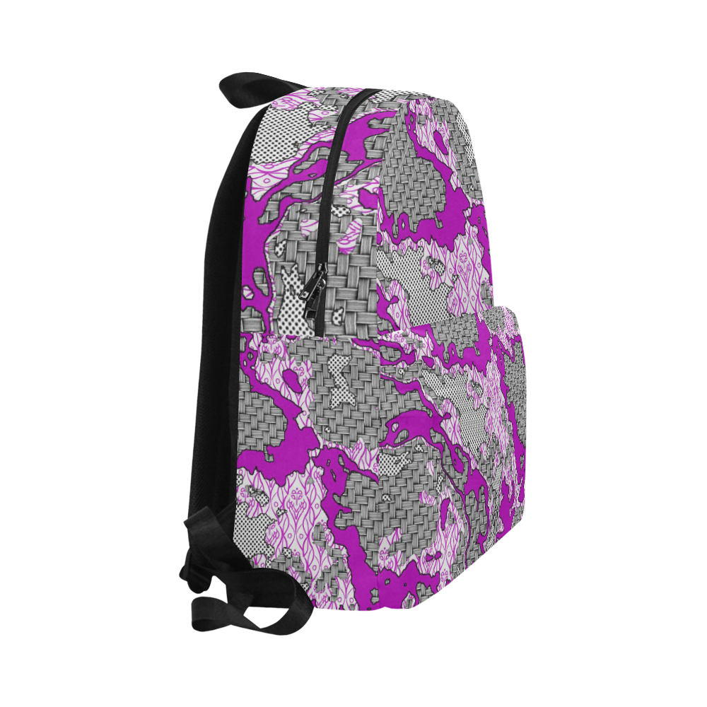 Unique abstract pattern mix 2D by FeelGood Unisex Classic Backpack (Model 1673)